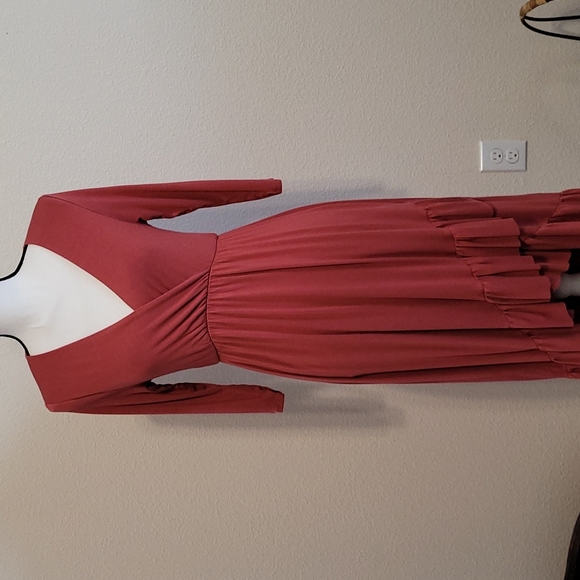 Rust Rose Summer Dress S - Picture 1 of 6